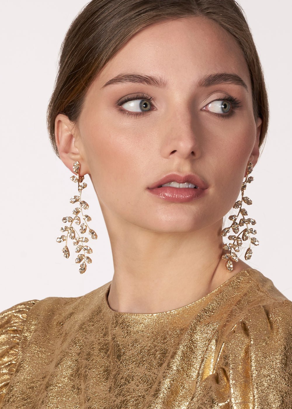 Crystalla Chandelier Earrings - bridal Earrings - Elizabeth Bower