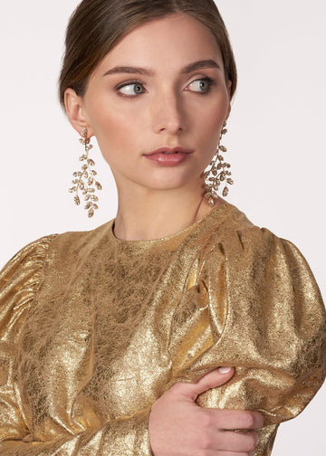 Crystalla Chandelier Earrings - bridal Earrings - Elizabeth Bower