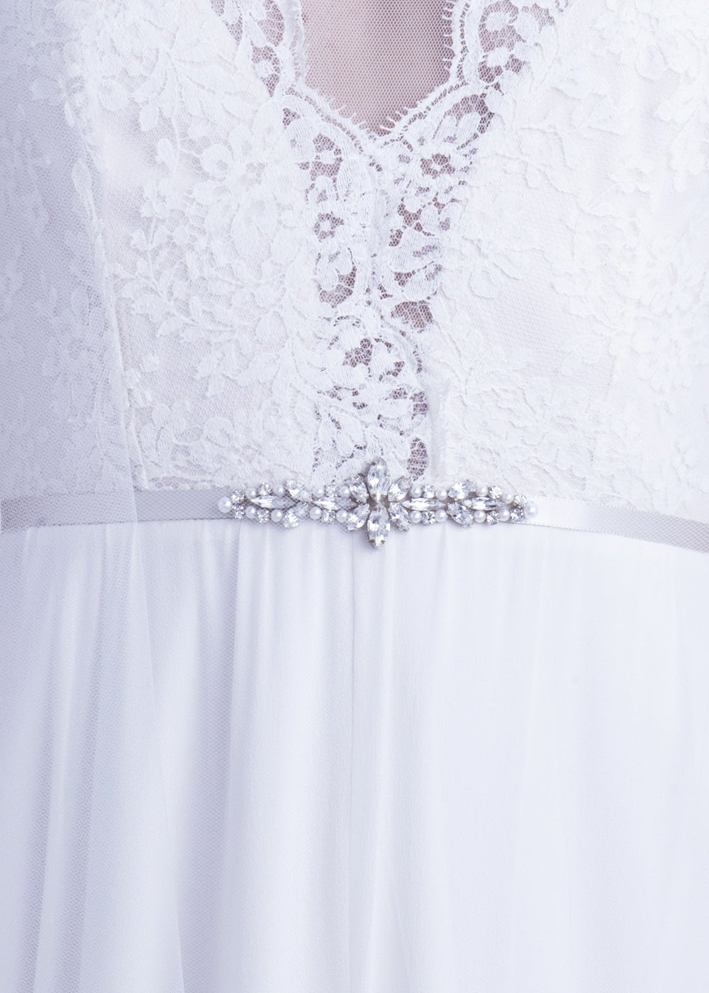 Deco Estate Crystal Accent BeltSashElizabeth Bower