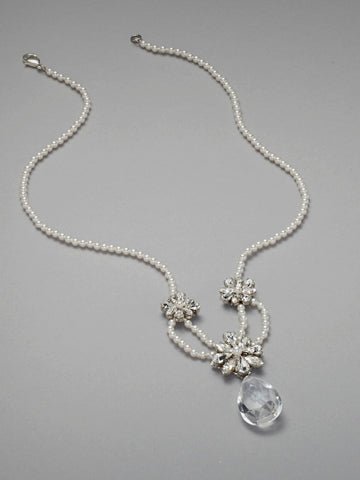Della Drop Necklace - bridal - Elizabeth Bower