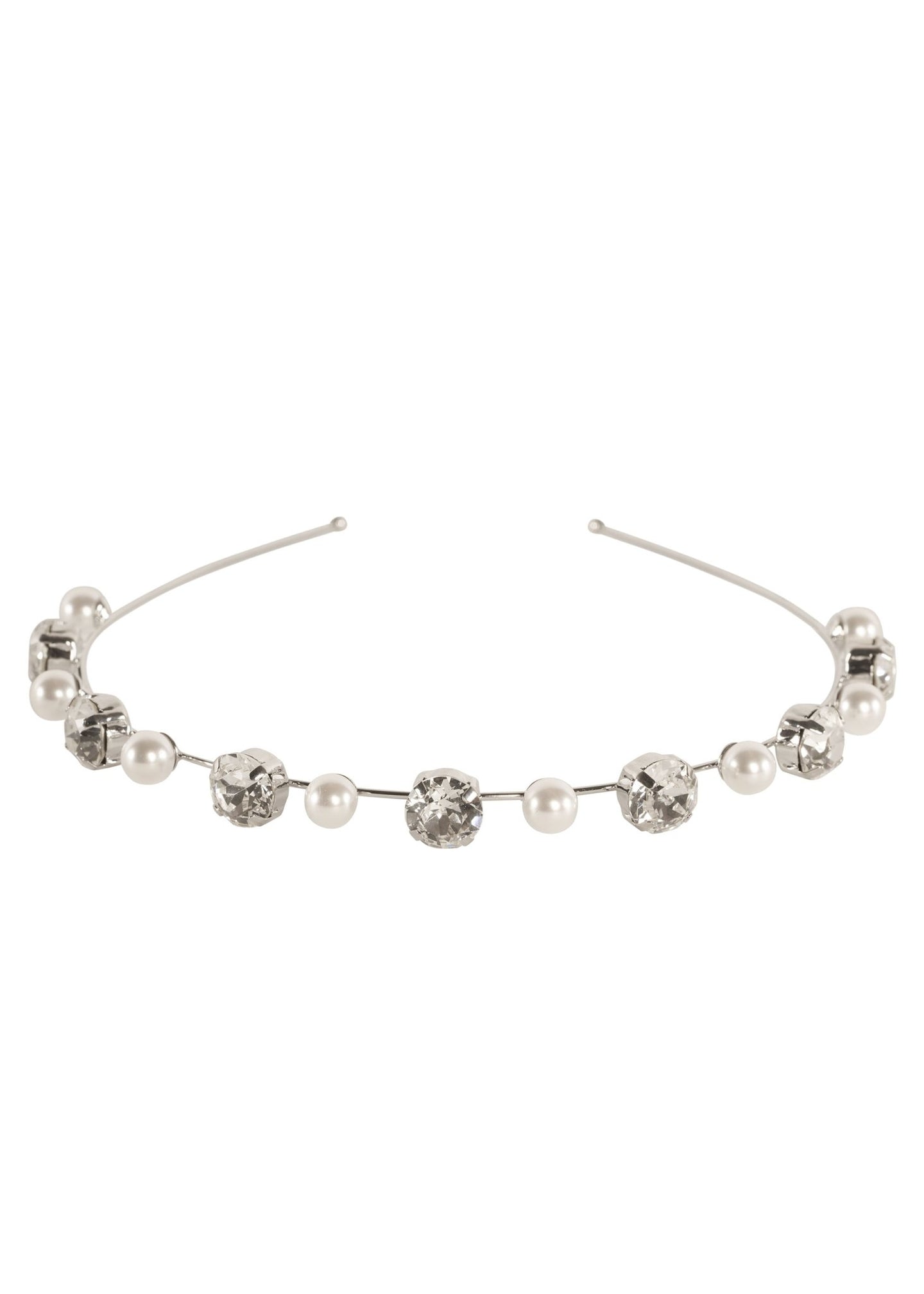 Duet Mini Pearl Crystal Headband - bridal Hairpiece - Elizabeth Bower