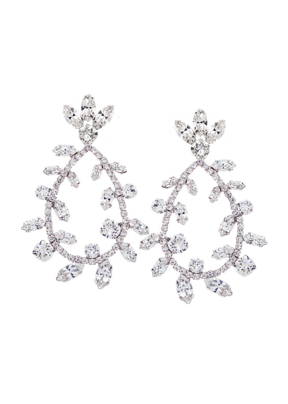 Eden Droplet Crystal Chandelier Earrings - bridal Earrings - Elizabeth Bower
