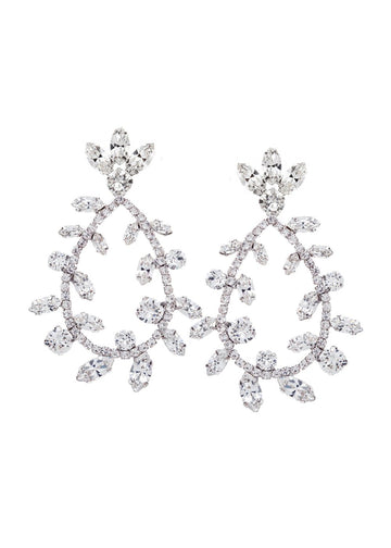 Eden Droplet Crystal Chandelier Earrings - bridal Earrings - Elizabeth Bower