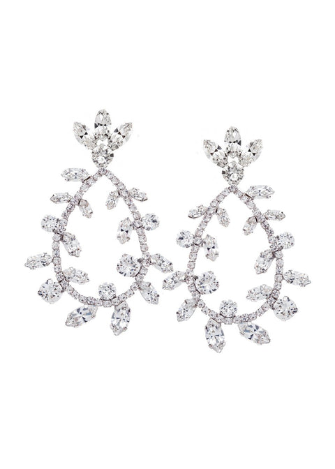 Eden Droplet Crystal Chandelier Earrings - bridal Earrings - Elizabeth Bower