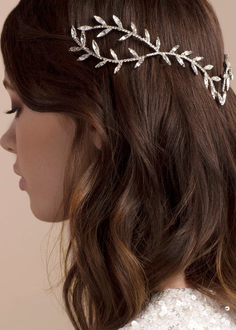 Electra Garland Crystal Comb - bridal hairpieces - Elizabeth Bower