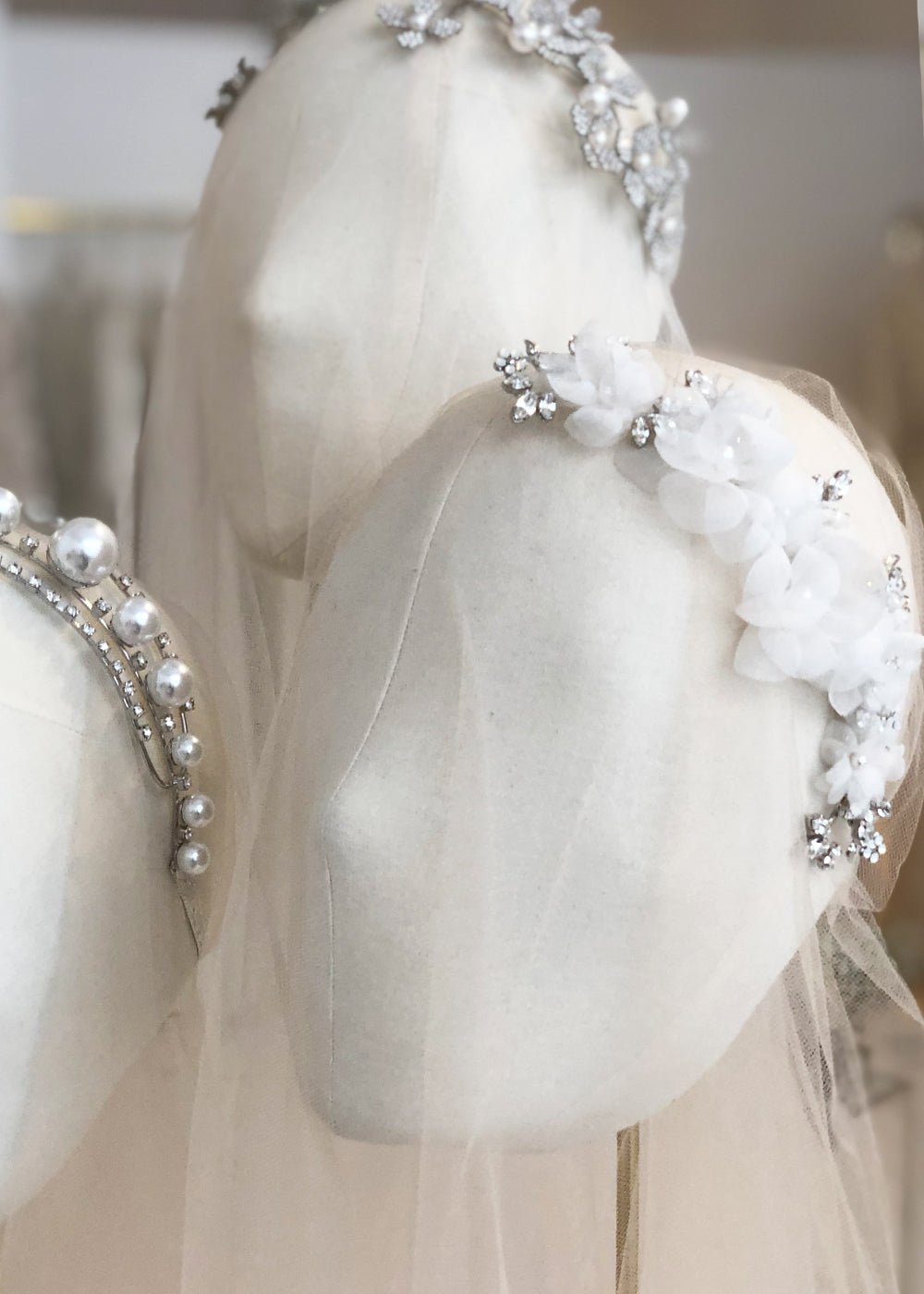 Fabrique Floral Garland Comb - bridal Hairpiece - Elizabeth Bower