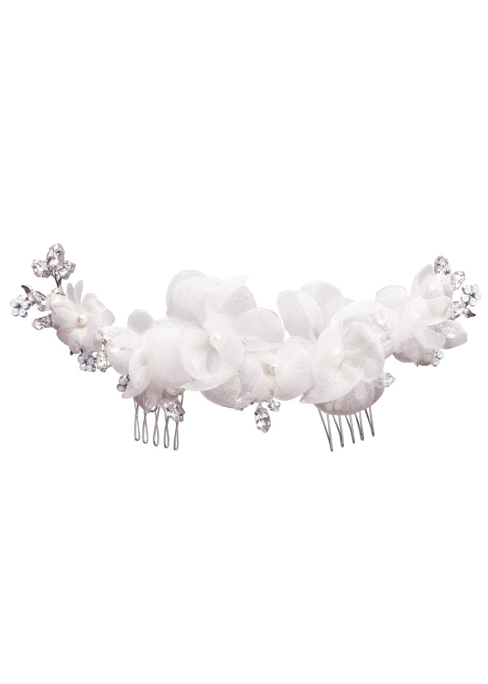 Fabrique Floral Garland Comb - bridal Hairpiece - Elizabeth Bower