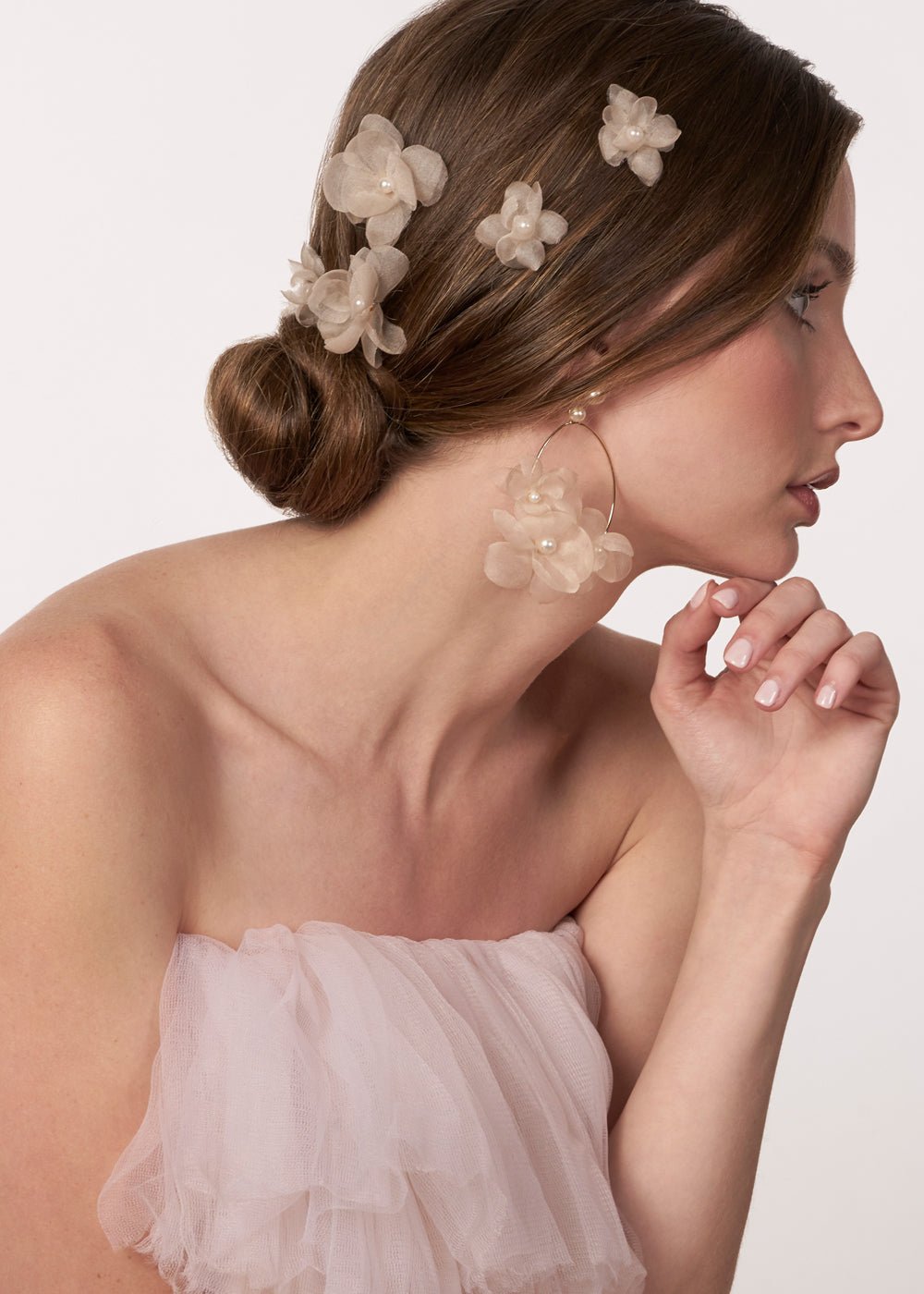 Fabrique Silk Floral HairpinsHairpinsElizabeth Bower