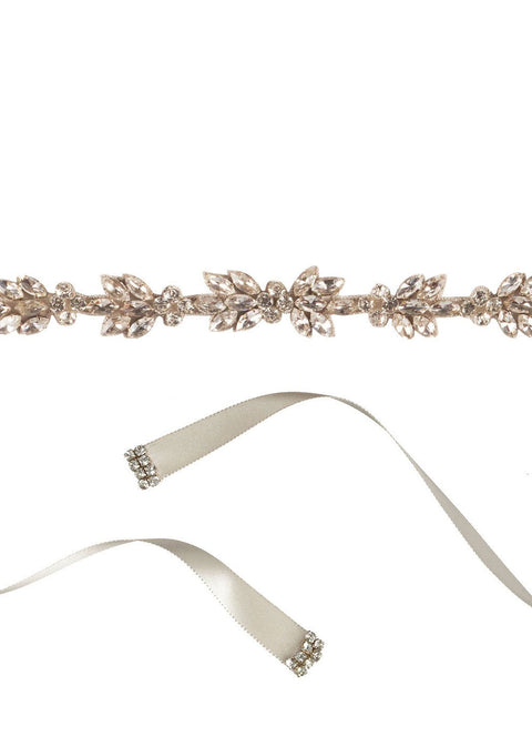 Fleur Bridal Sash - bridal Sash - Elizabeth Bower