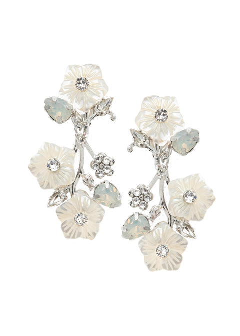 Florum Floral Drop Earrings - bridal Earrings - Elizabeth Bower