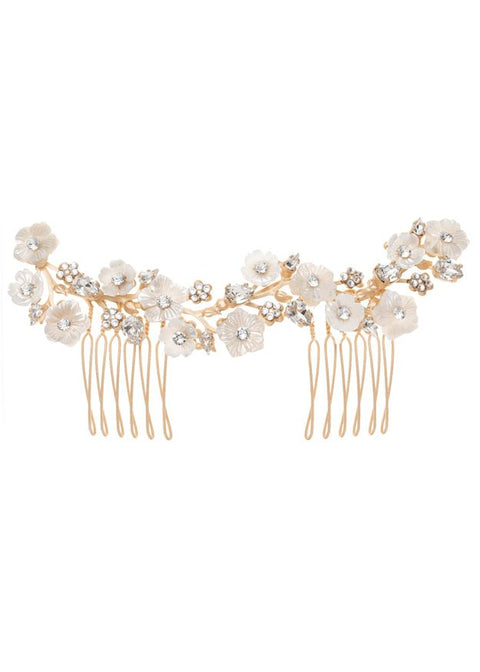 Florum Garland Comb - bridal comb - Elizabeth Bower