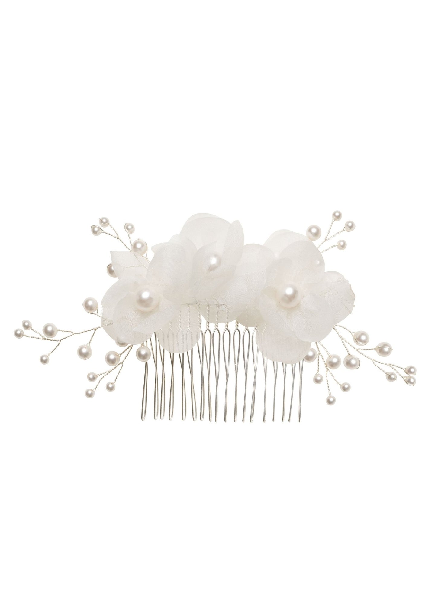 Flutter Pearl Bridal Comb - bridal comb - Elizabeth Bower