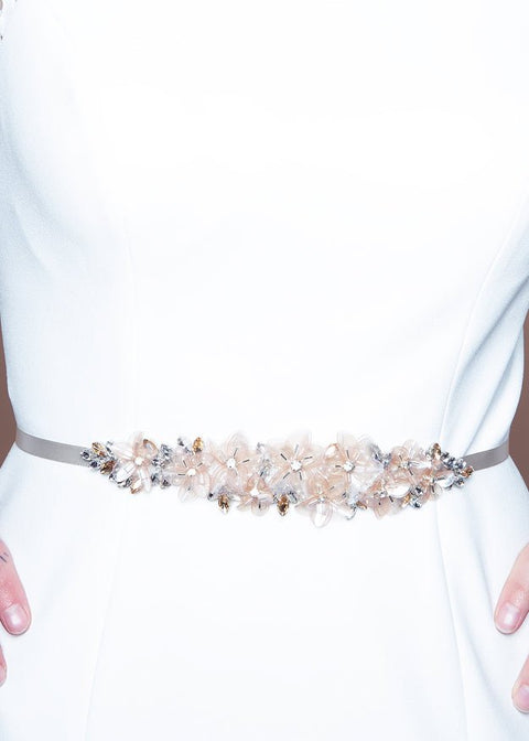 Francine Sash Short - bridal Sash - Elizabeth Bower