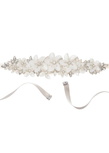 Francine Sash Short - bridal Sash - Elizabeth Bower