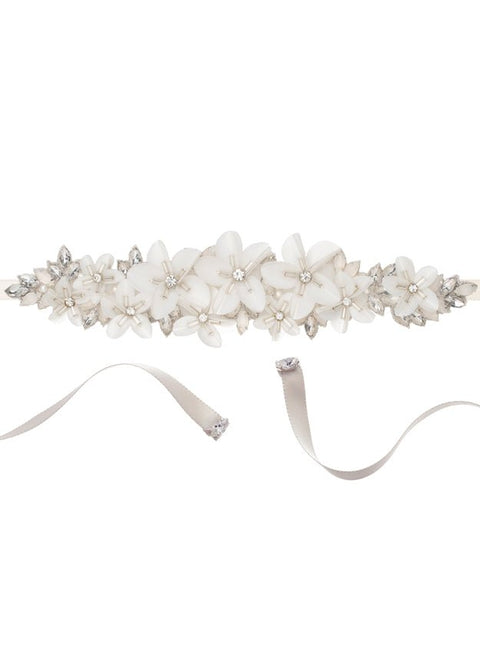 Francine Sash Short - bridal Sash - Elizabeth Bower