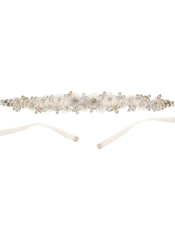 Gardenia Floral Sash LongSashElizabeth Bower