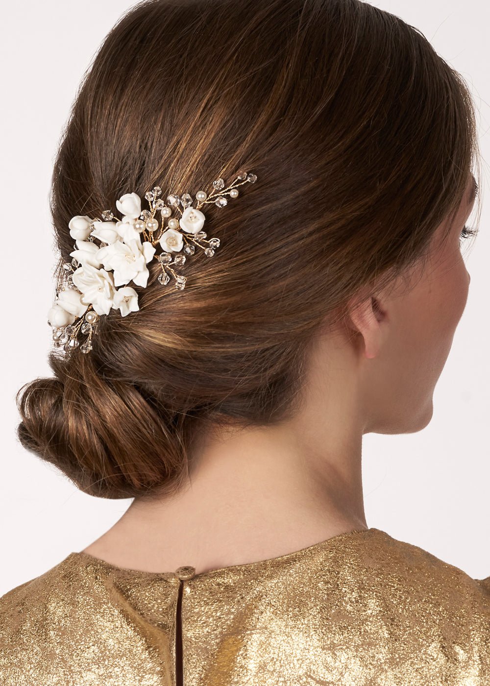 Jasmine Comb - bridal comb - Elizabeth Bower