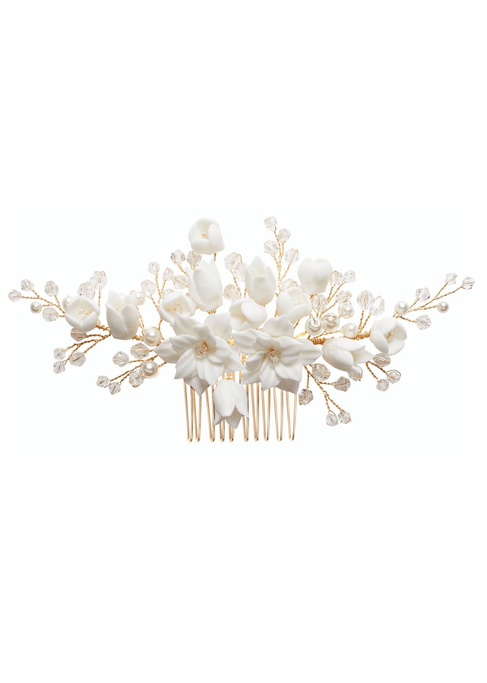Jasmine Comb - bridal comb - Elizabeth Bower