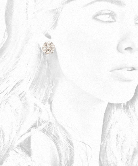 Jordan Stud Earrings - bridal Earrings - Elizabeth Bower