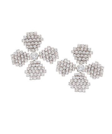 June Bud Crystal Stud Earrings - bridal Earrings - Elizabeth Bower