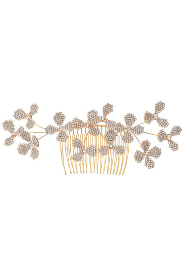 June Bud Double Comb - bridal comb - Elizabeth Bower