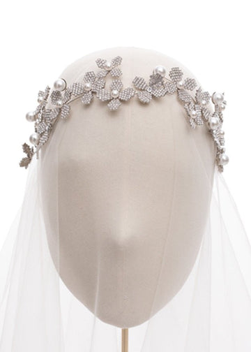 June Bud Pearl Band - bridal hairband - Elizabeth Bower