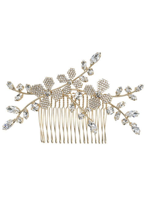 June Crystalla Crystal Bridal Comb - bridal comb - Elizabeth Bower