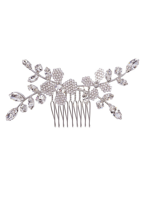 June Crystalla Mini Crystal hair Comb - bridal comb - Elizabeth Bower
