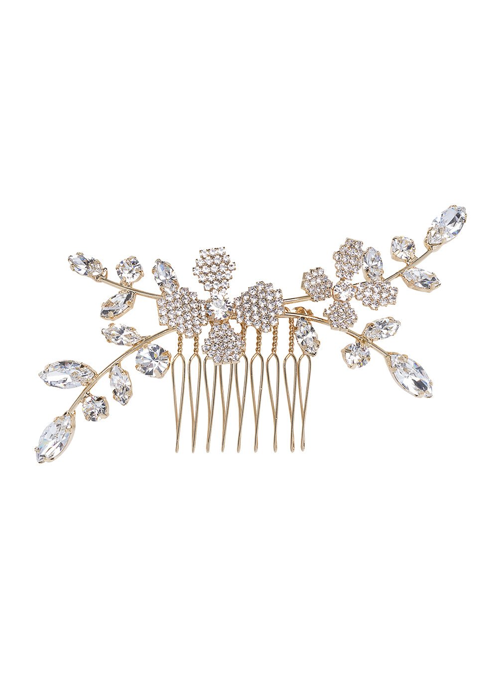 June Crystalla Mini Crystal hair Comb - bridal comb - Elizabeth Bower