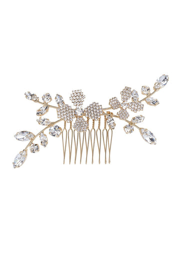 June Crystalla Mini Crystal hair Comb - bridal comb - Elizabeth Bower