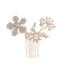 June Crystal Hair Comb Small