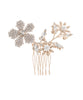 June Crystal Hair Comb Small