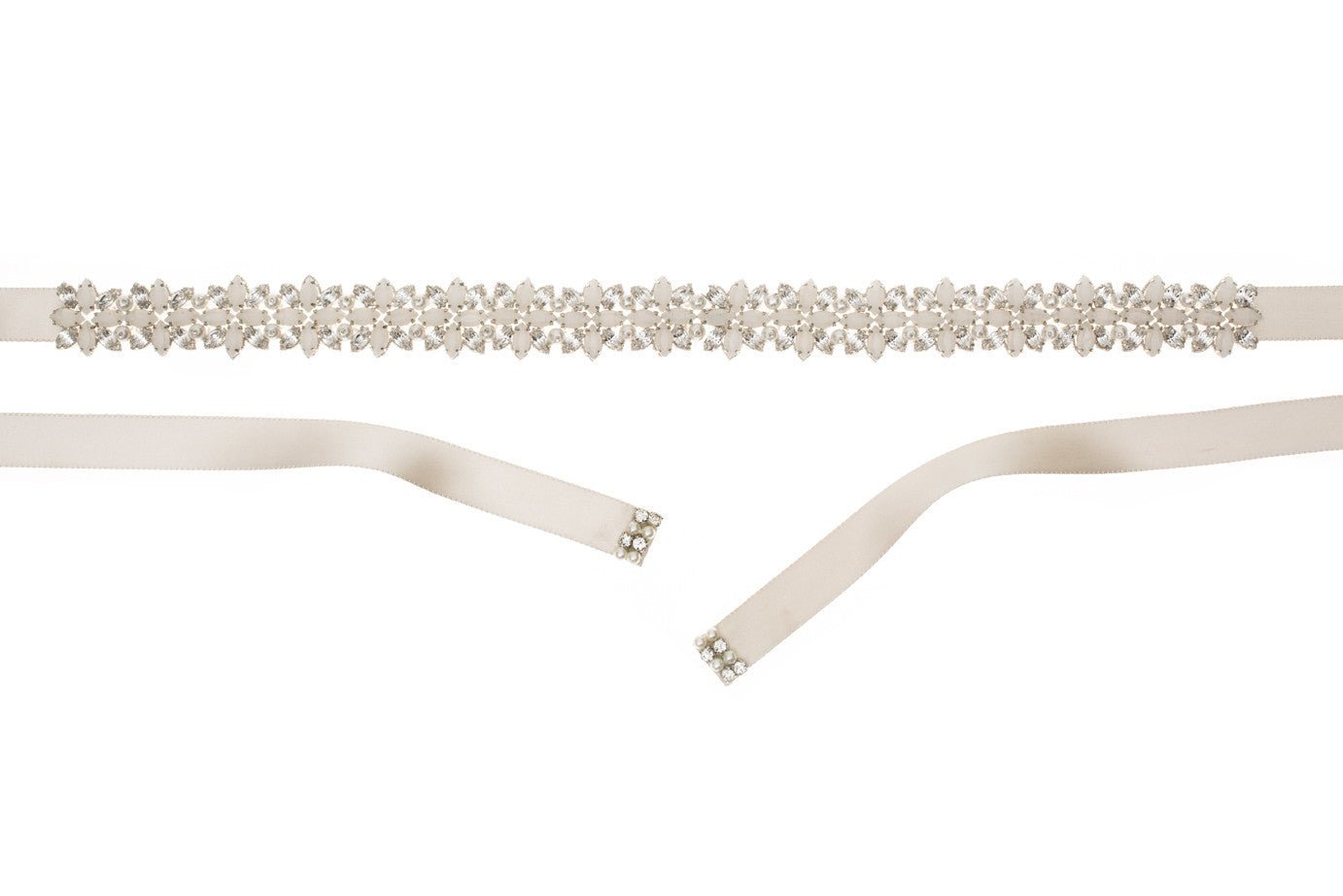 Liddy Sash Opal - bridal Sash - Elizabeth Bower