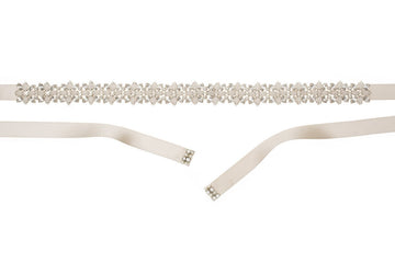 Liddy Sash Opal - bridal Sash - Elizabeth Bower