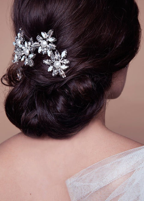 Lily Crystal Statement Comb - bridal comb - Elizabeth Bower