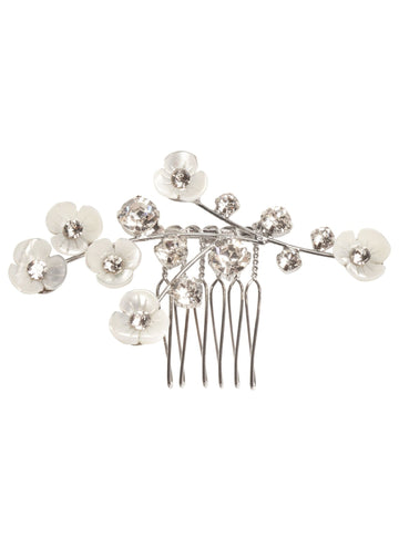 Loretta Crystal Mini Bridal Comb - bridal hairpiece - Elizabeth Bower