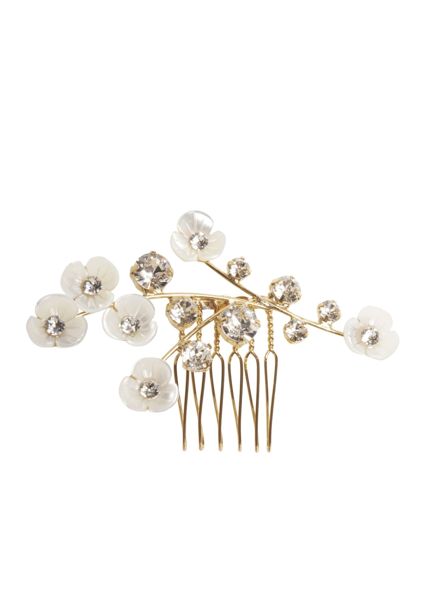 Loretta Crystal Mini Bridal Comb - bridal hairpiece - Elizabeth Bower