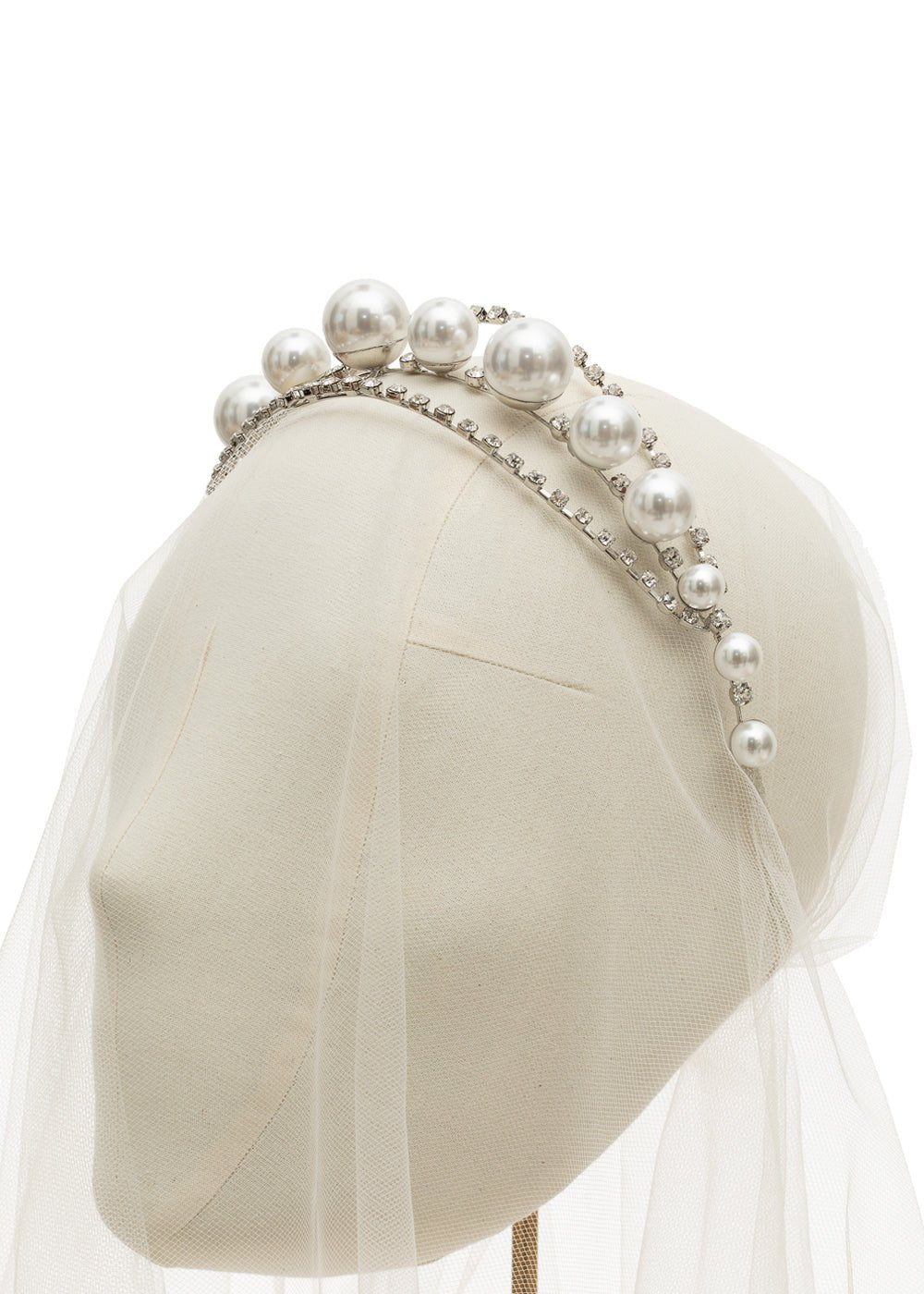 Lustra Pearl Hairband - bridal Hairpiece - Elizabeth Bower