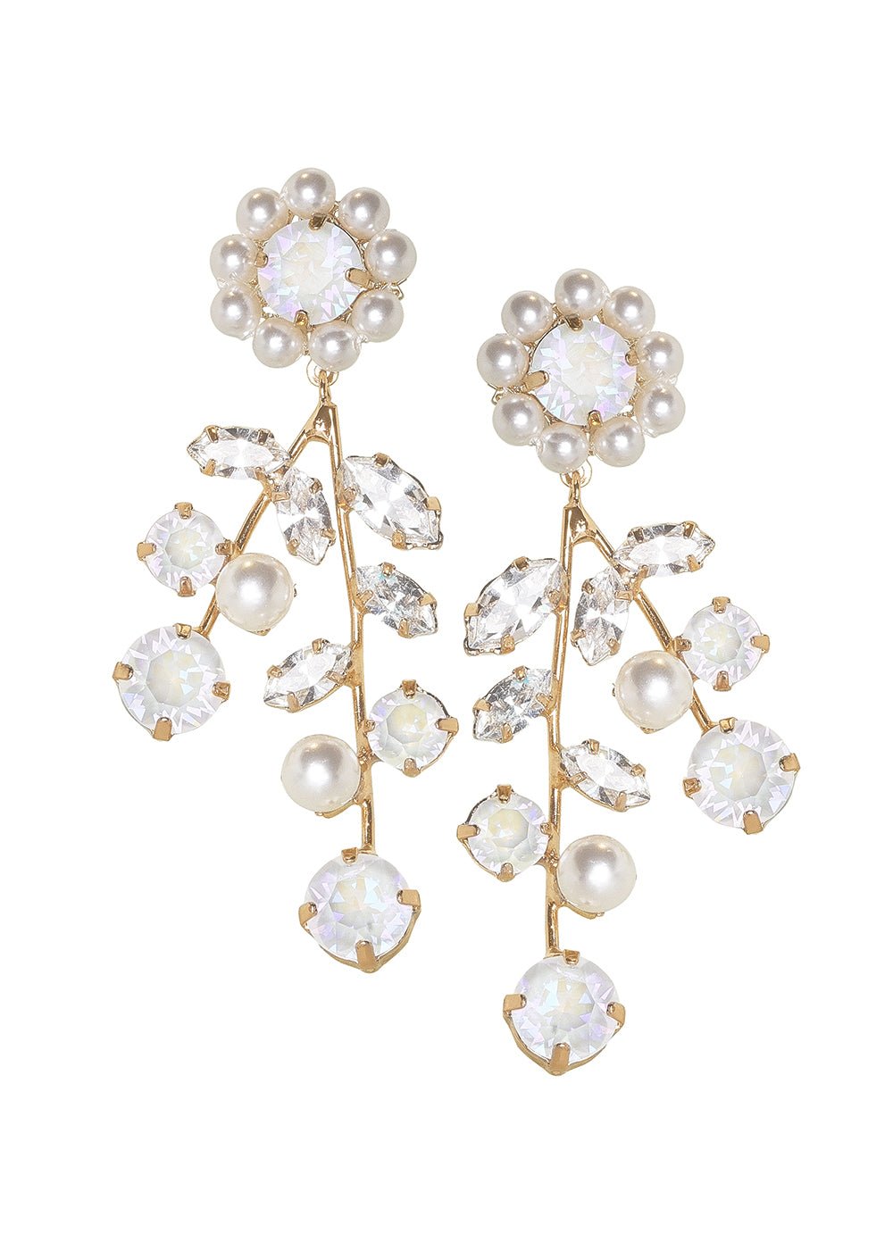 Morning Baroque Drop Earrings - bridal Earrings - Elizabeth Bower
