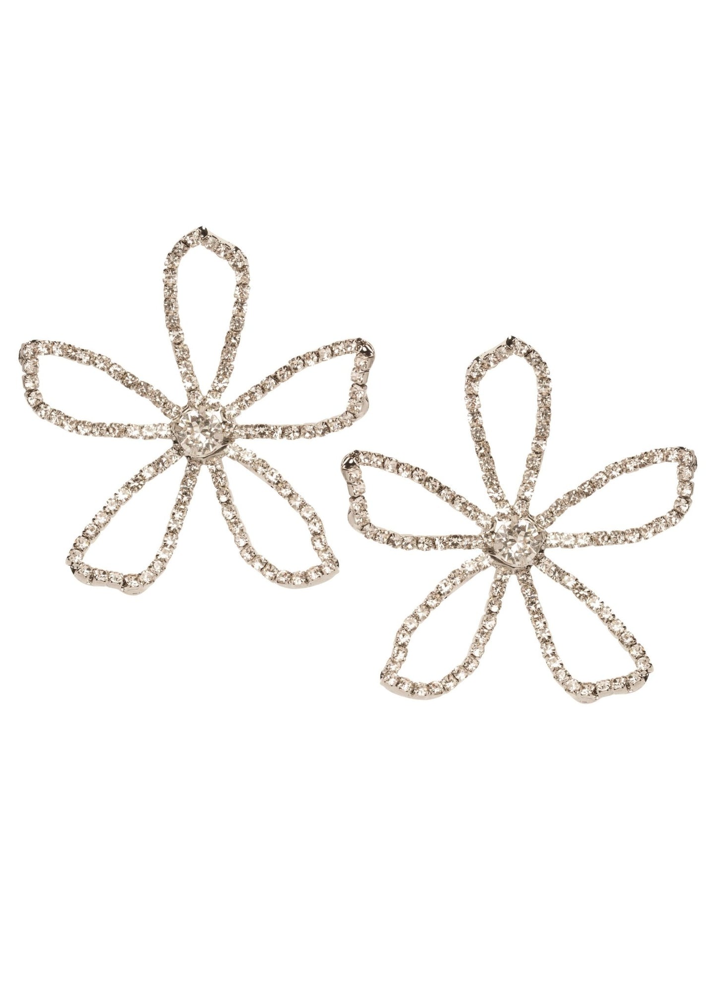 Pavet Crystal Stud Large - bridal Earrings - Elizabeth Bower