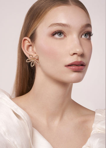 Pavet Stud Small Stud - bridal Earrings - Elizabeth Bower