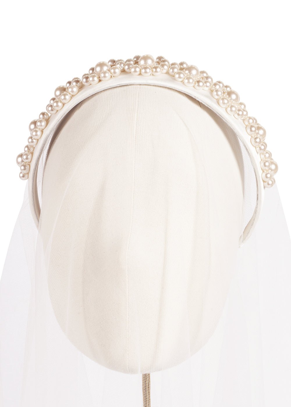 Pearl Rosette Headband - bridal Hairpiece - Elizabeth Bower