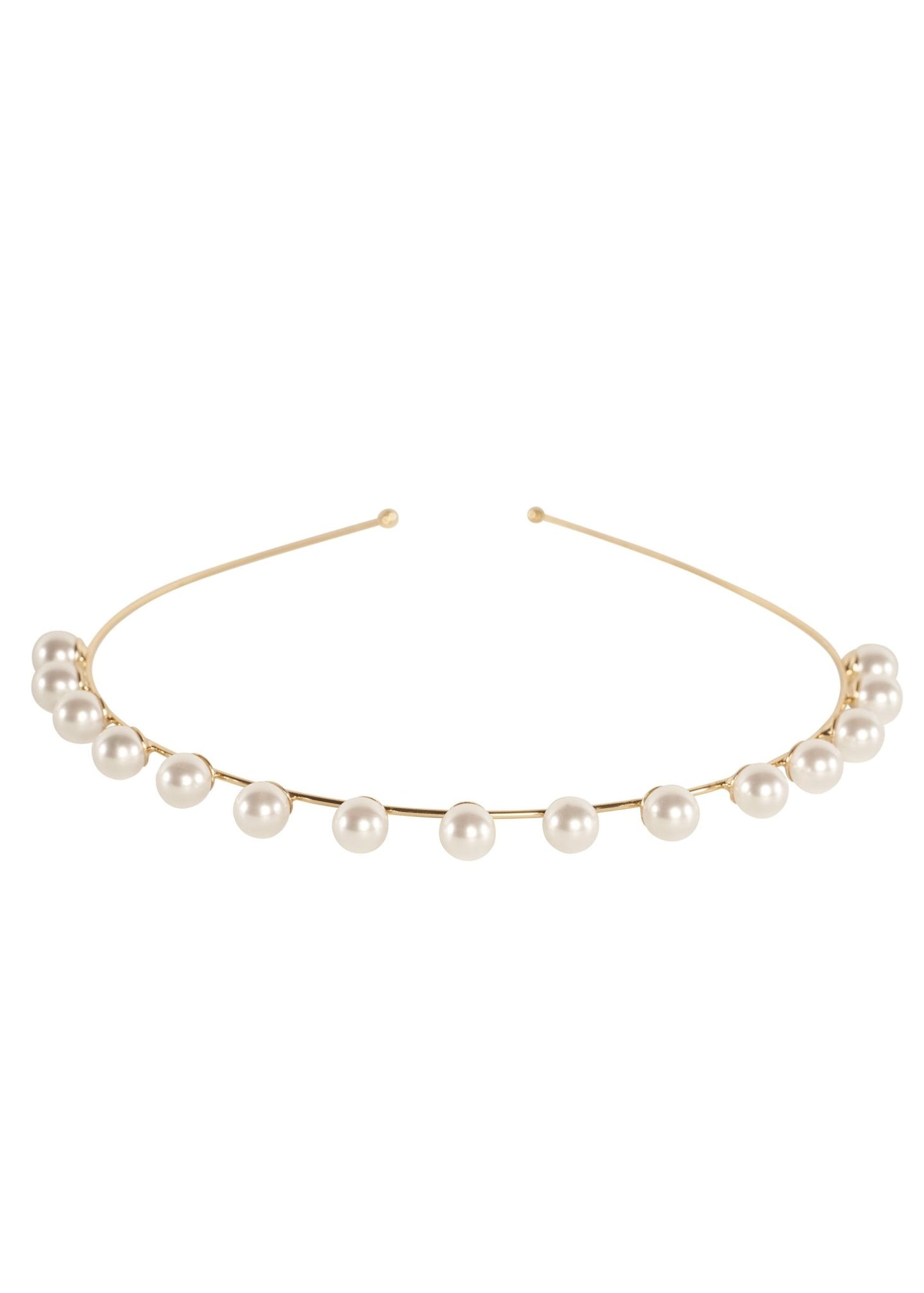 Pearlette Mini Pearl Bridal Headband - bridal Hairpiece - Elizabeth Bower