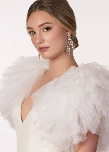 Pearllum Chandelier - bridal Earrings - Elizabeth Bower