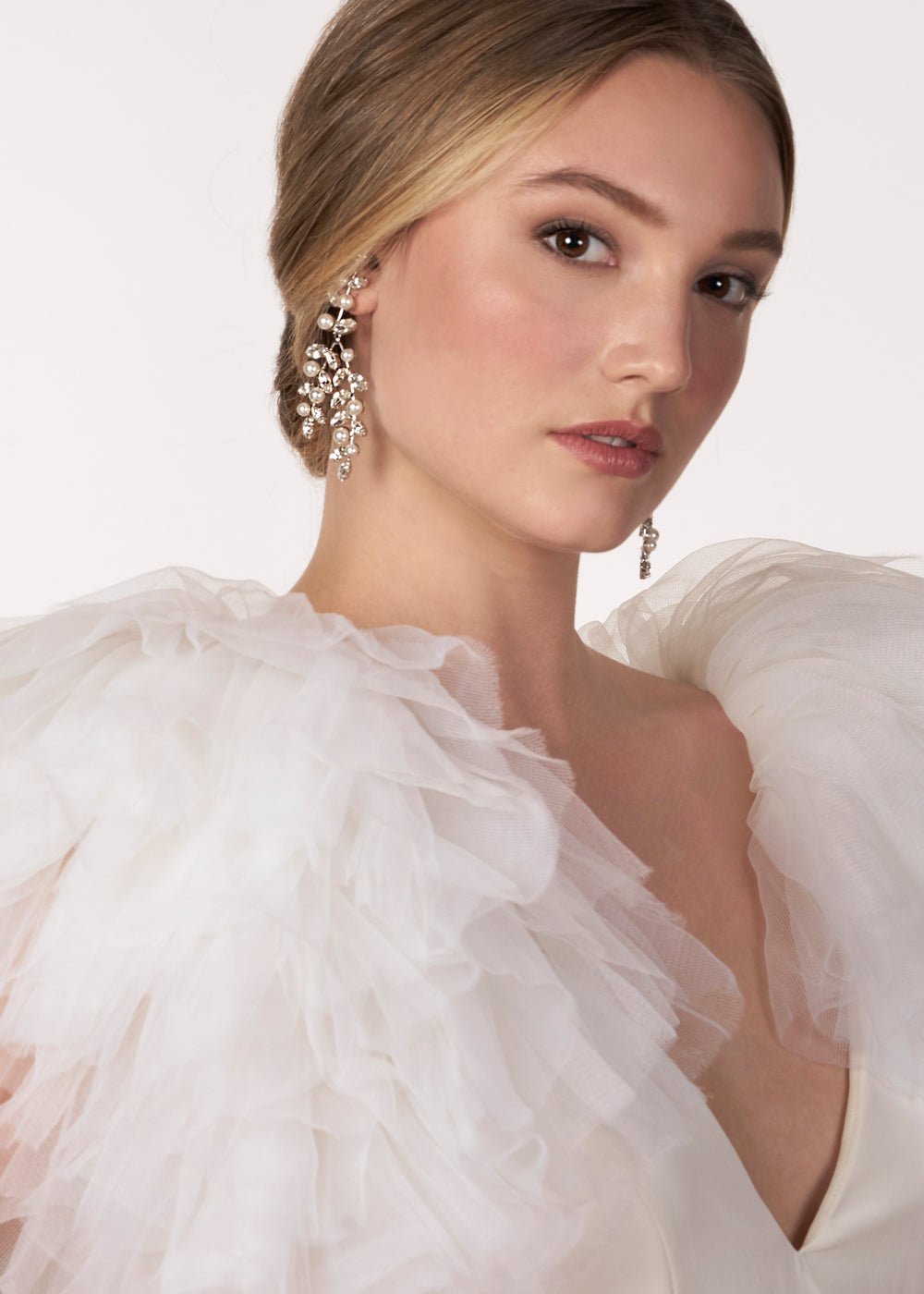 Pearllum Chandelier - bridal Earrings - Elizabeth Bower