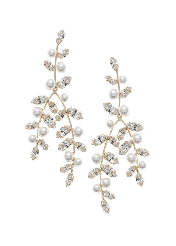 Pearllum Chandelier - bridal Earrings - Elizabeth Bower