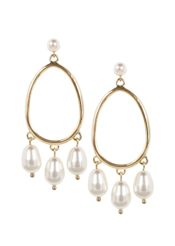 Pebble Pearl Drop EarringsEarringsElizabeth Bower