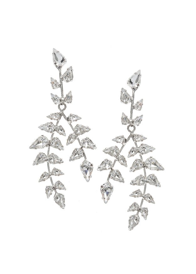 Pyrus Crystal Statement earrings - bridal Earrings - Elizabeth Bower