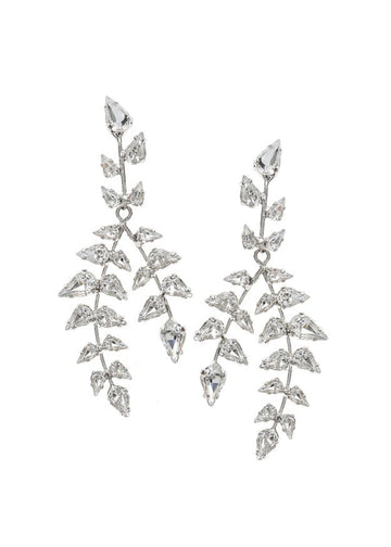 Pyrus Crystal Statement earrings - bridal Earrings - Elizabeth Bower
