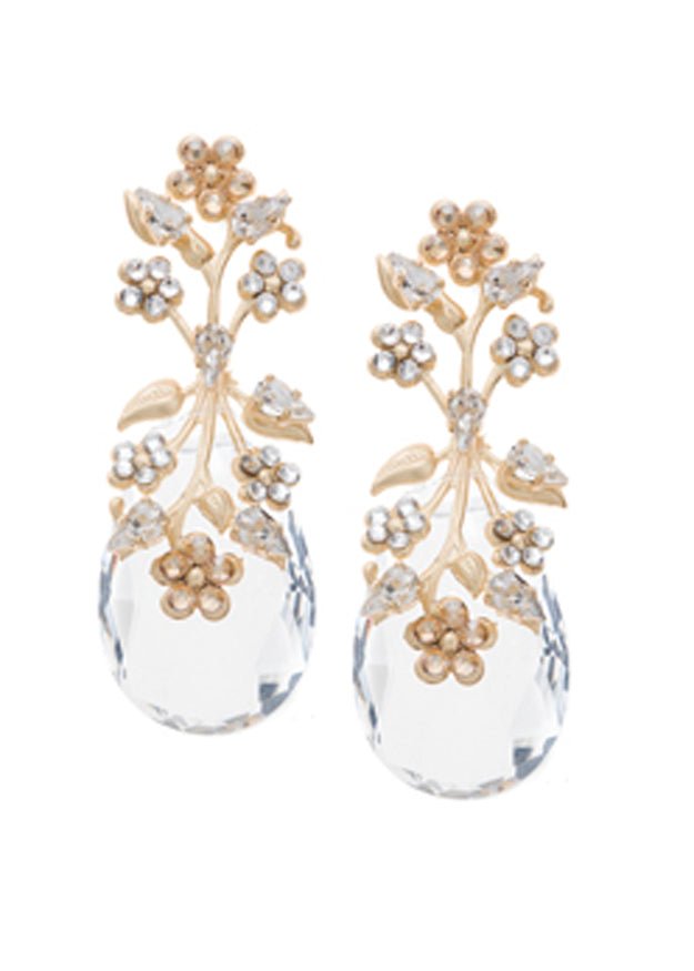 Sakura Dew Crystal Drop Earrings - bridal Earrings - Elizabeth Bower